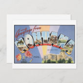 Carte postale vintage Montana (Devant / Derrière)