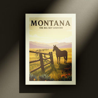 Carte Postale Vintage Montana