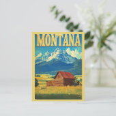 Carte Postale Vintage Montana Montagnes Rocheuses Voyage (Debout devant)