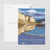 Carte Postale Vintage Montana River National Monument Travel (Devant / Derrière)