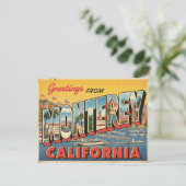 Carte Postale Vintage Monterey Travel (Debout devant)