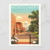 Carte Postale Vintage Montgomery Alabama (Devant)