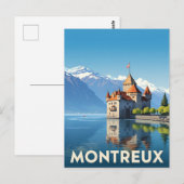 Carte Postale Vintage Montreux Suisse (Devant / Derrière)