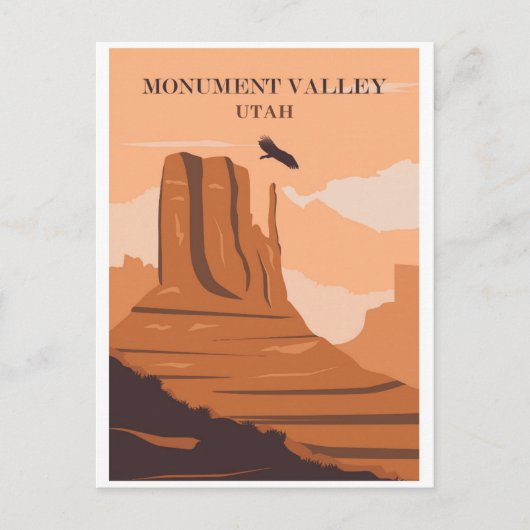 Carte Postale Vintage Monument Valley Utah Travel (Devant)