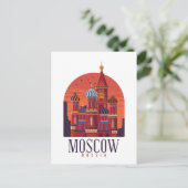 Carte Postale Vintage Moscou Russie Kremlin (Debout devant)