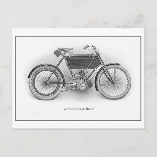 Carte postale vintage "moto moderne" (Devant)