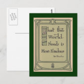 Carte Postale Vintage Moto Roycroft World Kindness (Devant / Derrière)