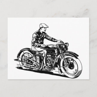 Carte Postale Vintage Motorcycle