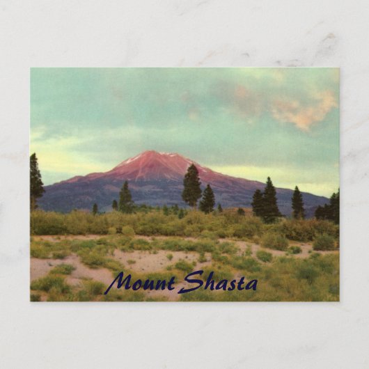 Carte Postale Vintage Mount Shasta (Devant)