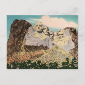 Carte postale Vintage Mt. Rushmore (Devant)