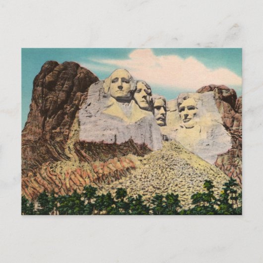 Carte postale Vintage Mt. Rushmore (Devant)