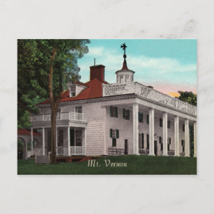 Carte postale Vintage Mt. Vernon