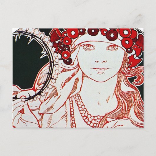 Carte Postale Vintage Mucha (Devant)