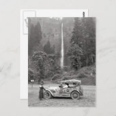 Carte postale vintage Multnomah Falls 1918 - Orego (Devant / Derrière)