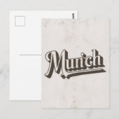 Carte postale vintage Munich (Devant / Derrière)