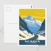 Carte Postale Vintage Murren, Suisse (Devant / Derrière)