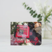 Carte postale vintage musicale de vacances de (Debout devant)