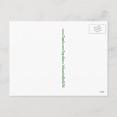 Carte postale vintage musicale de vacances de (Dos)