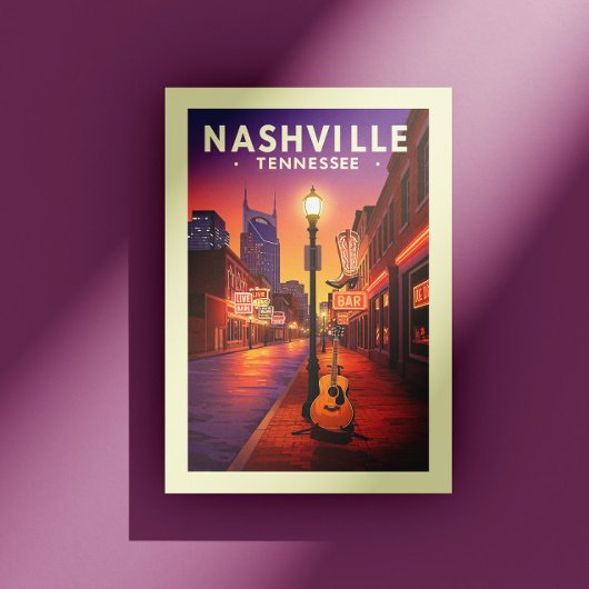 Carte Postale Vintage Nashville Tennessee