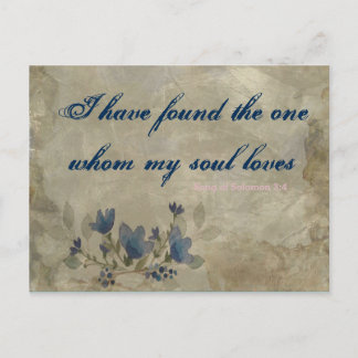 Carte postale vintage Navy et Blush