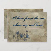 Carte postale vintage Navy et Blush (Devant / Derrière)