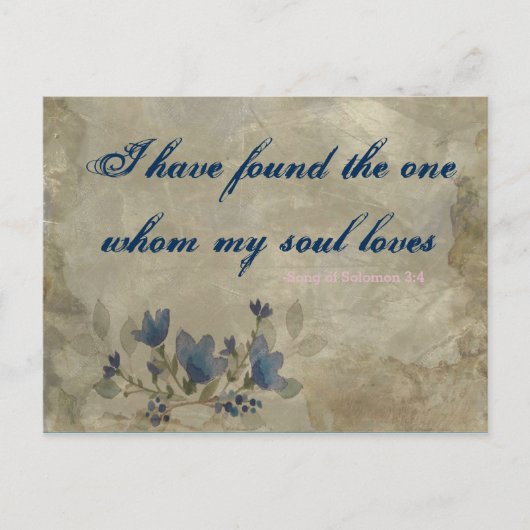 Carte postale vintage Navy et Blush (Devant)