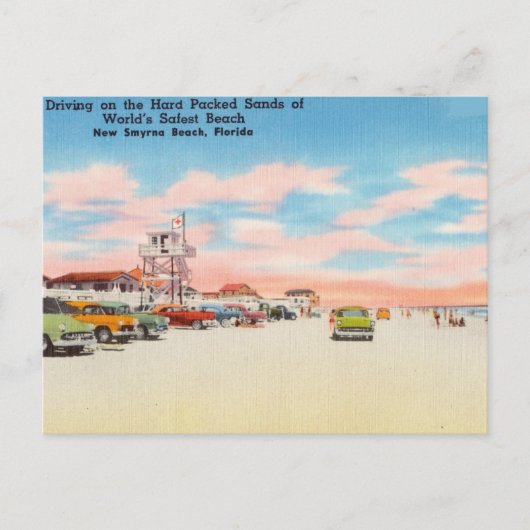 Carte Postale Vintage, New Smyrna Beach, Floride (Devant)