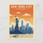 Carte Postale Vintage New York (Devant)