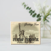 Carte postale vintage New York (Debout devant)