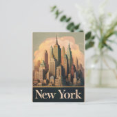 Carte Postale vintage new york (Debout devant)