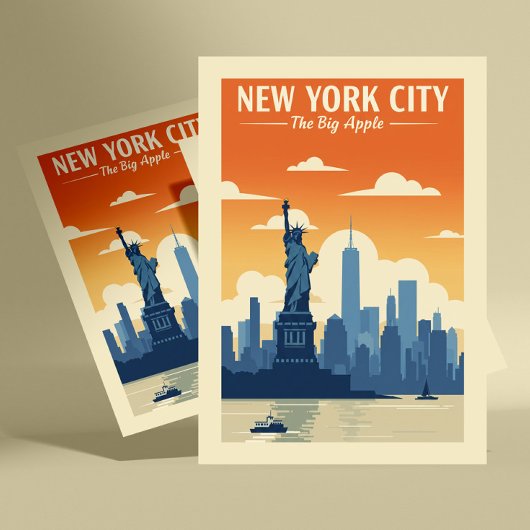 Carte Postale Vintage New York