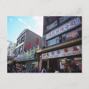Carte Postale Vintage New York City Chinatown Canal Street Bouti