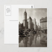Carte Postale Vintage New York City Skyline (Devant / Derrière)
