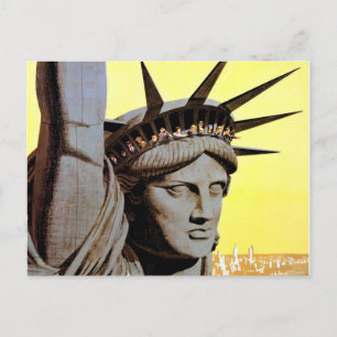 Carte postale vintage New York City United Air Lin