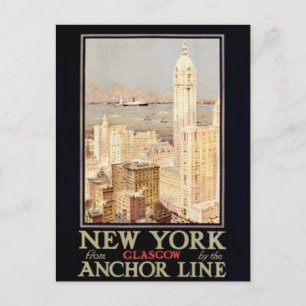 Carte Postale Vintage New York City, USA -