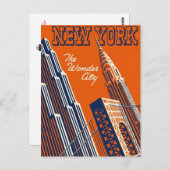 Carte Postale Vintage New York City, USA - (Devant / Derrière)