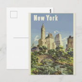 Carte postale vintage New York Travel (Devant / Derrière)