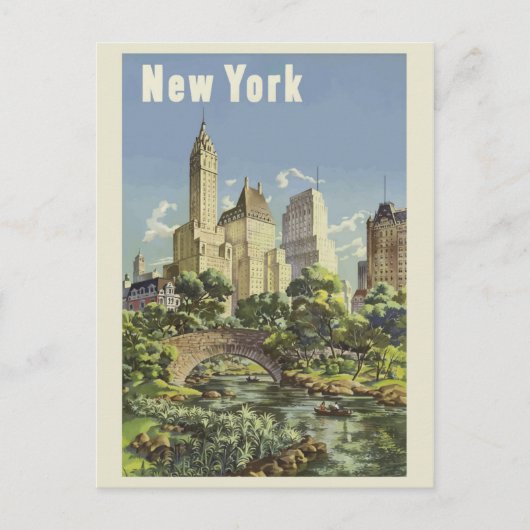 Carte Postale Vintage New York Travel (Devant)