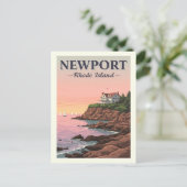 Carte Postale Vintage Newport Rhode Island (Debout devant)