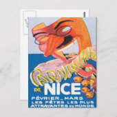 Carte Postale Vintage Nice France Mars (Devant / Derrière)