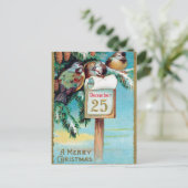 Carte postale Vintage Noël (Debout devant)