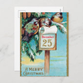 Carte postale Vintage Noël (Devant / Derrière)