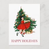 CARTE POSTALE VINTAGE NOËL (Devant)