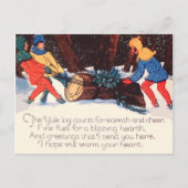 Carte postale Vintage Noël (Devant)