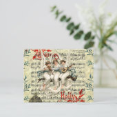 CARTE POSTALE VINTAGE NOËL (Debout devant)