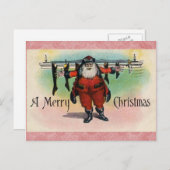 Carte postale Vintage Noël (Devant / Derrière)