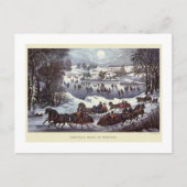 CARTE POSTALE : VINTAGE NOËL : Central Park (Devant)