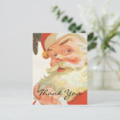 Carte Postale Vintage Noël Merci (Debout devant)