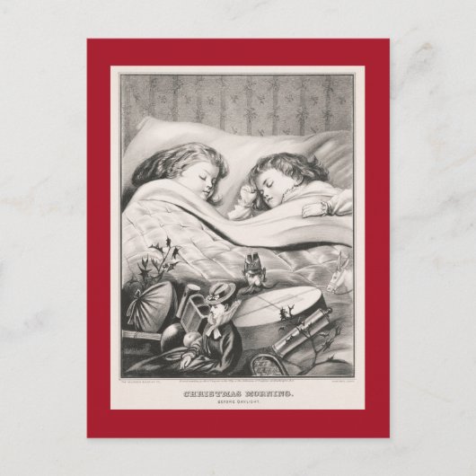 CARTE POSTALE VINTAGE NOËL : NOËL MATIN 1871 POSTCA (Devant)