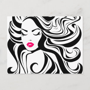 Carte Postale Vintage noire et blanche